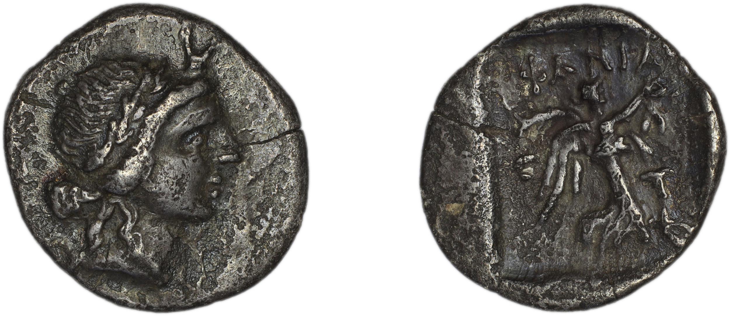 obverse Stratoniceia Meadows 2002 Group 3 drachm