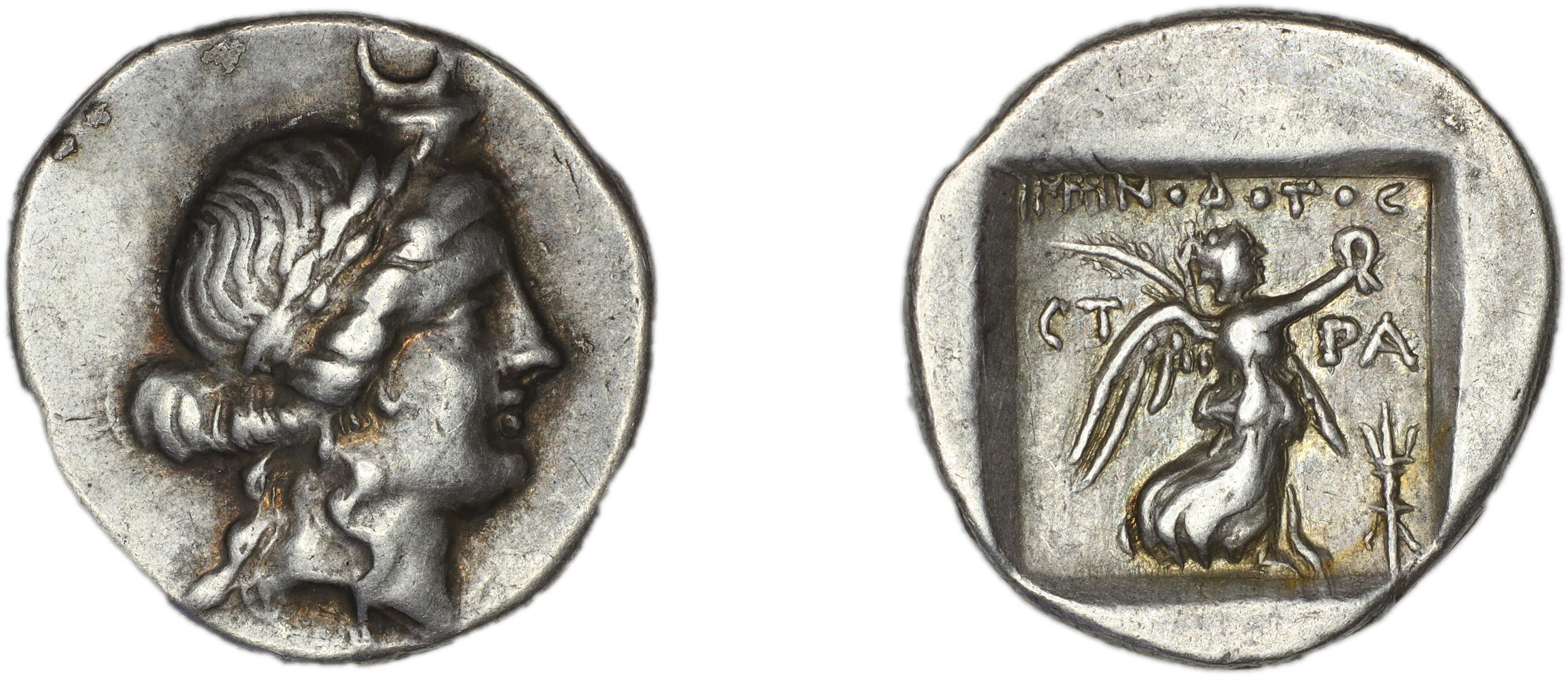 Stratoniceia Meadows 2002 Group 2 drachm, аверс, bm