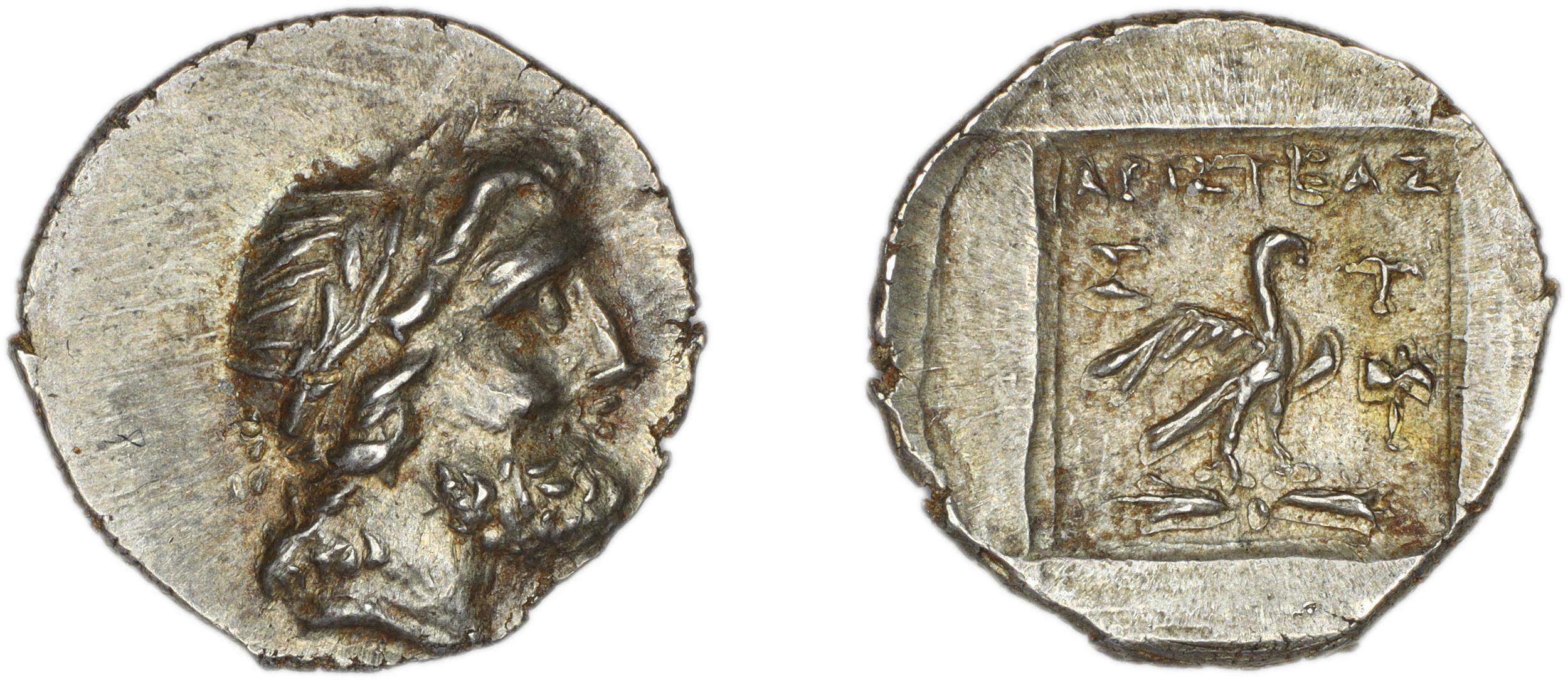Stratoniceia Meadows 2002 Group 2 hemidrachm, аверс, bm