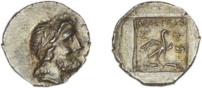 Stratoniceia Meadows 2002 Group 2 hemidrachm, реверс, bm