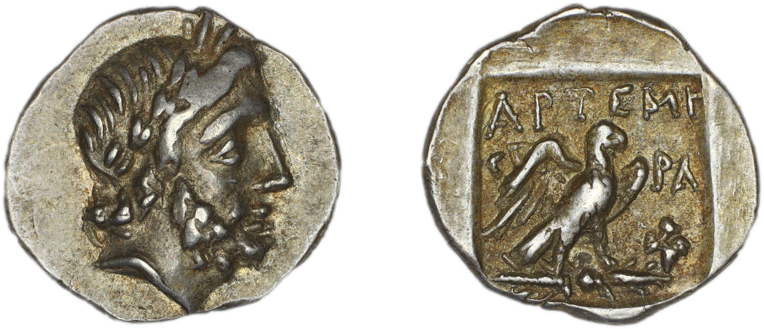 Stratoniceia Meadows 2002 Group 2 hemidrachm, аверс, bm