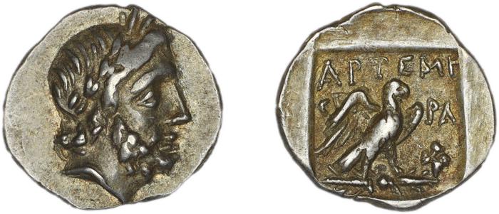 Stratoniceia Meadows 2002 Group 2 hemidrachm, реверс, bm