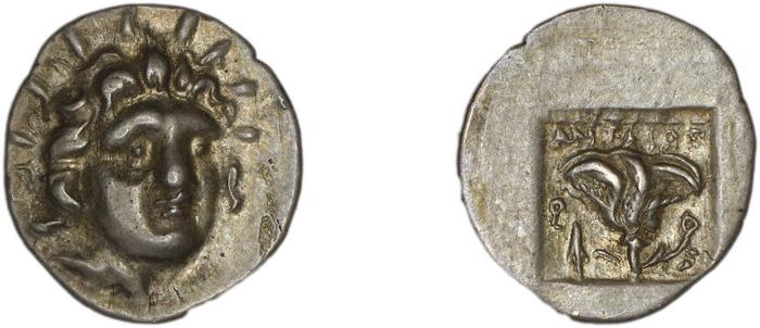 Rhodes Jenkins 1989 Group D hemidrachms, реверс, bm