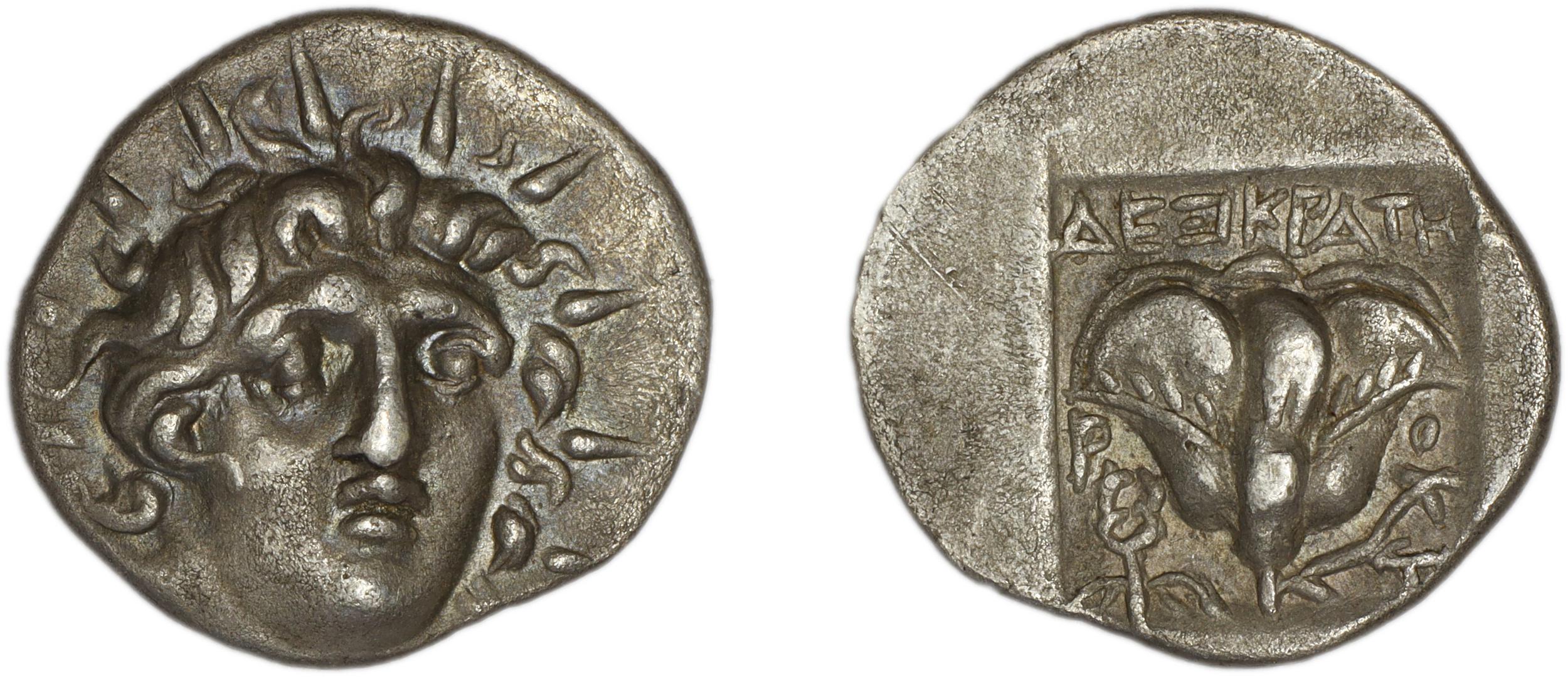 Rhodes Jenkins 1989 Group D hemidrachms, аверс, bm