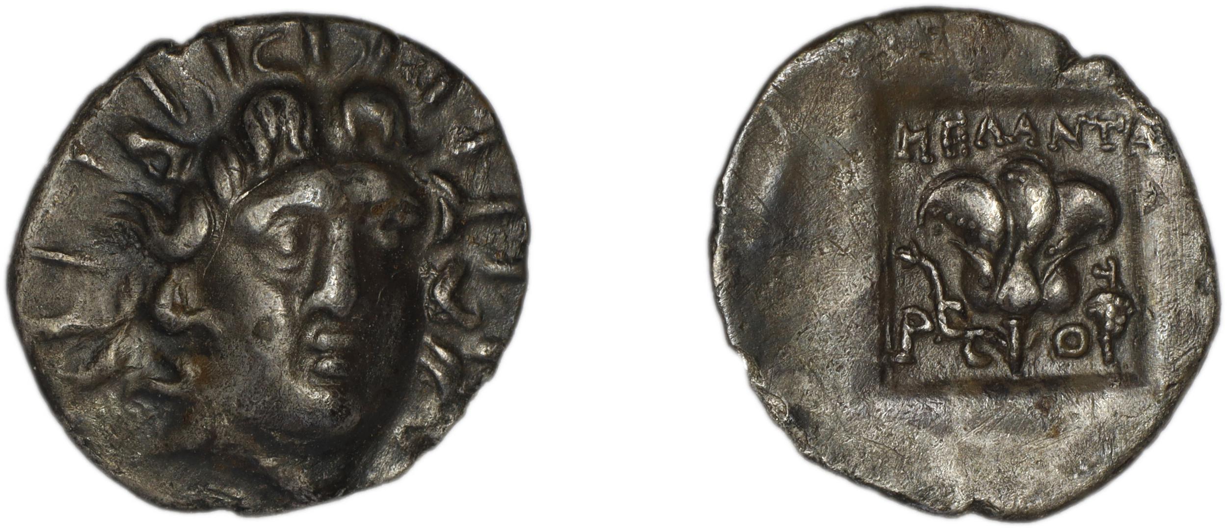 Rhodes Jenkins 1989 Group D hemidrachms, аверс, bm
