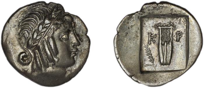 Lycian League Cragus Troxell 1982 4.106, реверс, bm