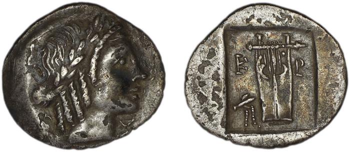 Lycian League Cragus Troxell 1982 4.104, реверс, bm