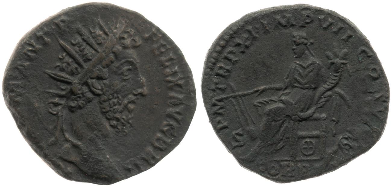 RIC III Commodus 477, аверс, bm