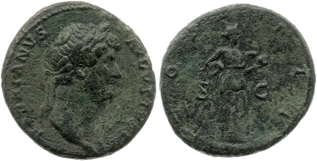 RIC II, Part 3 (second edition) Hadrian 975, аверс, bm