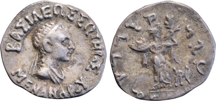 Bactrian and Indo-Greek Coinage Menander I 13.10, bm