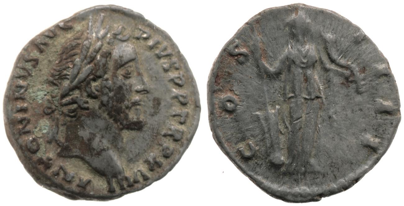 RIC III Antoninus Pius 240, аверс, bm