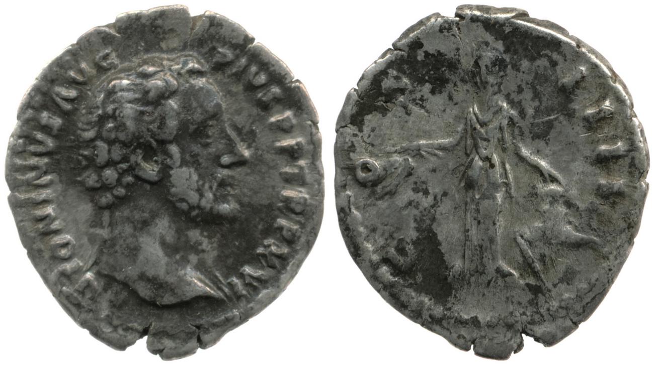 RIC III Antoninus Pius 220, аверс, bm