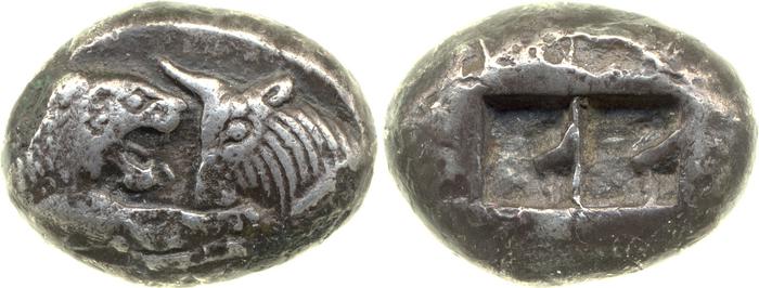 Sardis Carradice 1987 Croeseid A heavy, реверс, bm