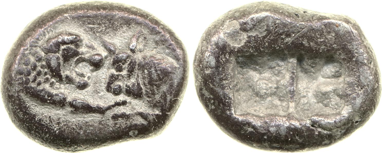Sardis Carradice 1987 Croeseid A heavy, аверс, bm