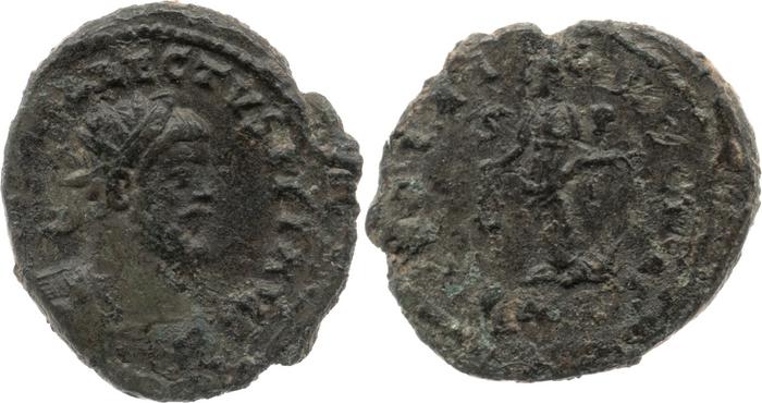 RIC V Allectus 22, реверс, bm