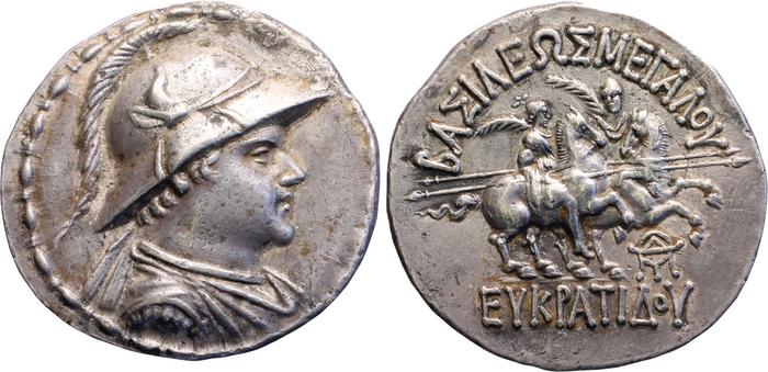 аверс Bactrian and Indo-Greek Coinage Eucratides I 6.24