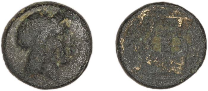 Colophon Kinns 1980 Period I.1, AE 1, реверс, bm