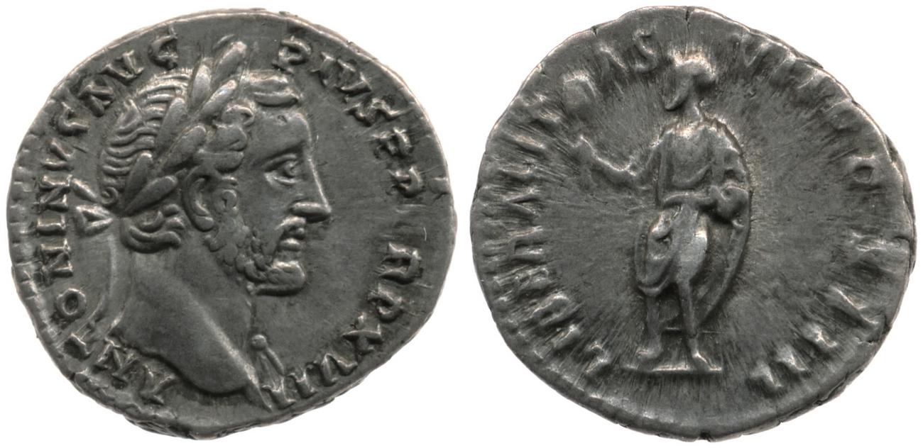RIC III Antoninus Pius 237, аверс, bm