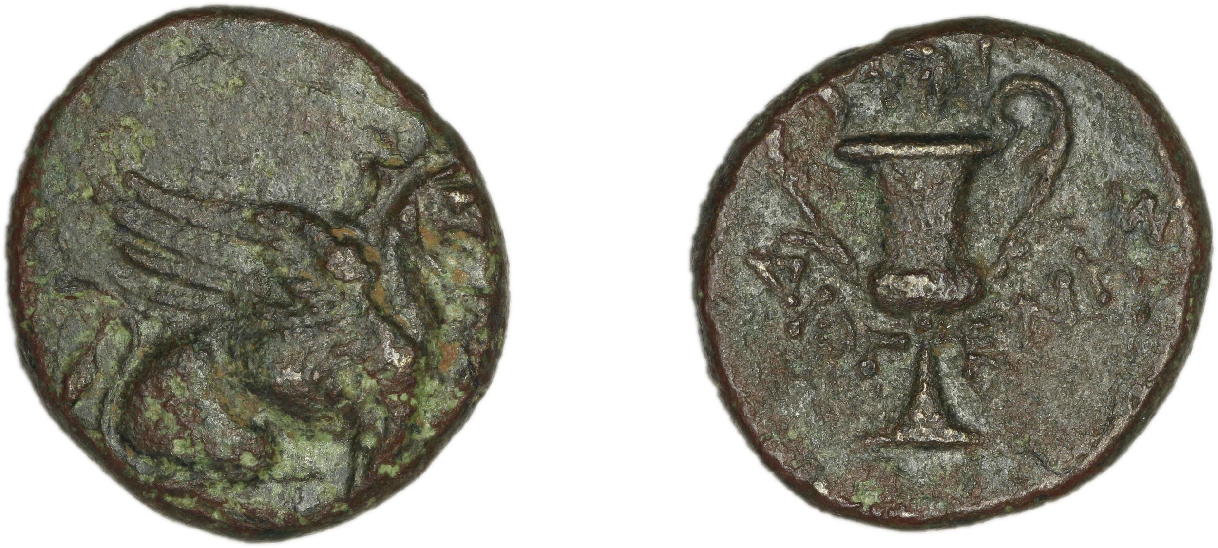 Teos Kinns 1980 Period I.2, AE 6, аверс, bm