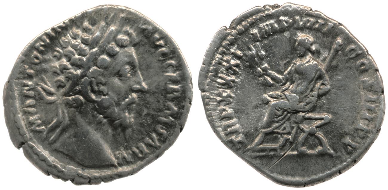 аверс RIC III Marcus Aurelius 379