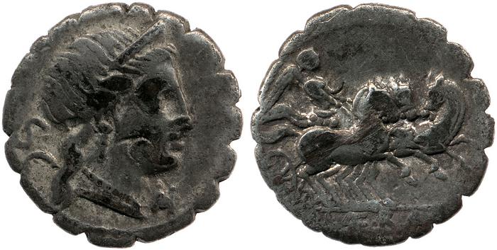 RRC 382/1a, реверс, bm