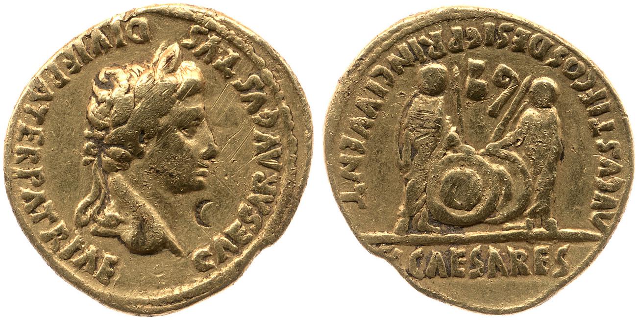RIC I (second edition) Augustus 206, аверс, bm