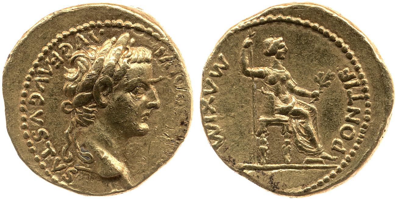 RIC I (second edition) Tiberius 29, аверс, bm
