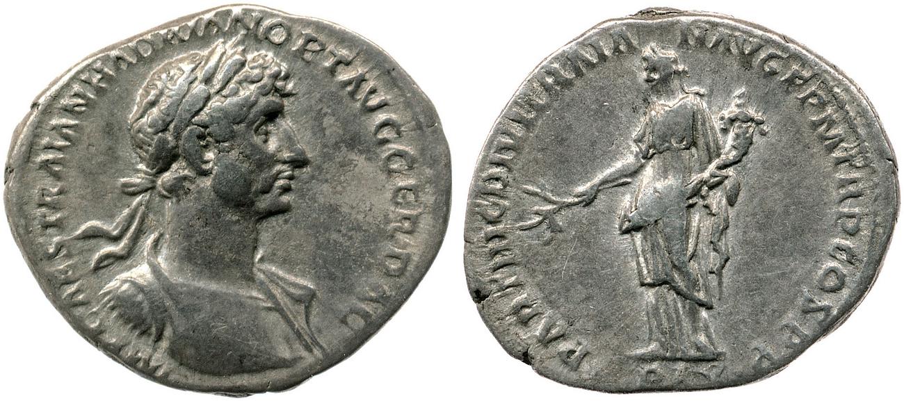 RIC II, Part 3 (second edition) Hadrian 22, аверс, bm