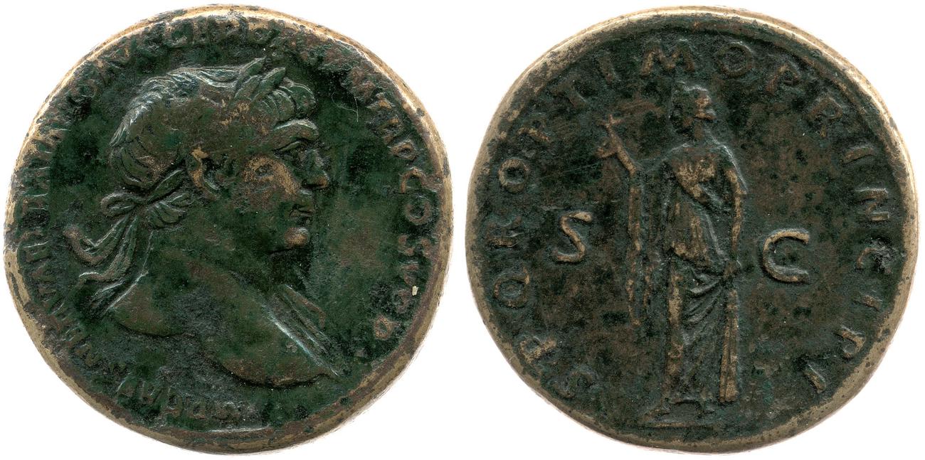 RIC II Trajan 519, аверс, bm