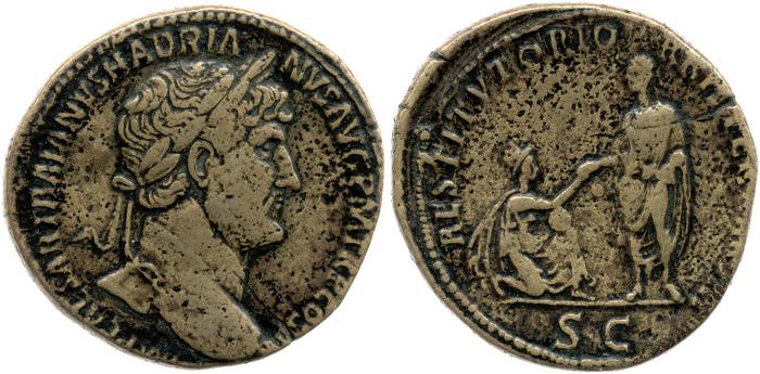 RIC II, Part 3 (second edition) Hadrian 450, реверс, bm
