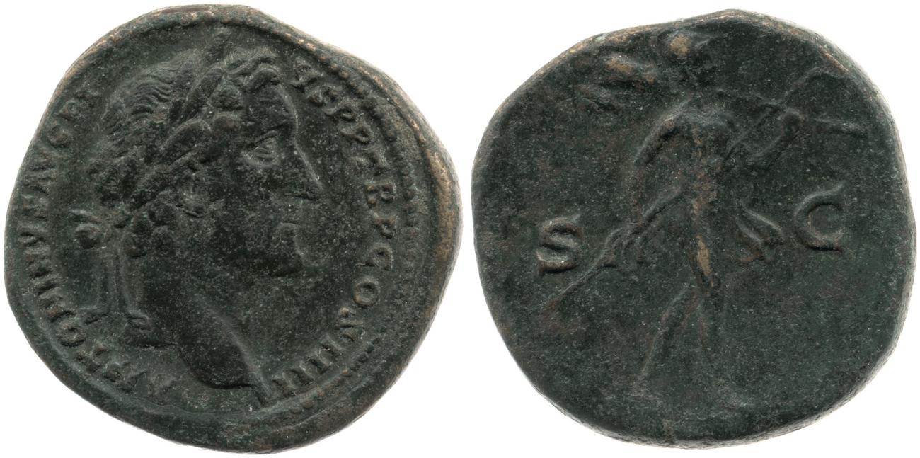 RIC III Antoninus Pius 778, аверс, bm
