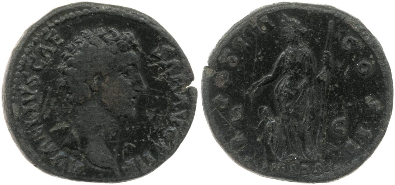RIC III Antoninus Pius 1281A, аверс, bm