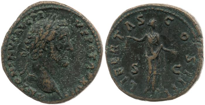 RIC III Antoninus Pius 928, реверс, bm