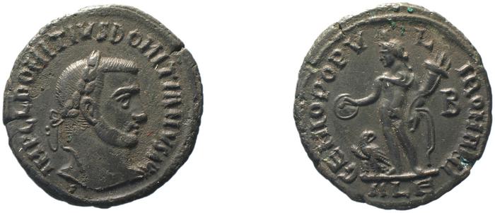 RIC VI Alexandria 20, реверс, bm