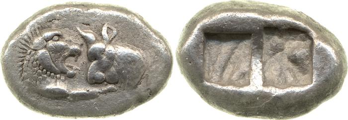 Sardis Carradice 1987 Croeseid A heavy, реверс, bm