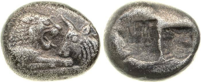 Sardis Carradice 1987 Croeseid A heavy, реверс, bm