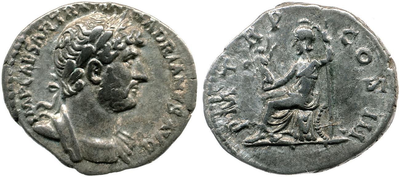 аверс RIC II, Part 3 (second edition) Hadrian 543