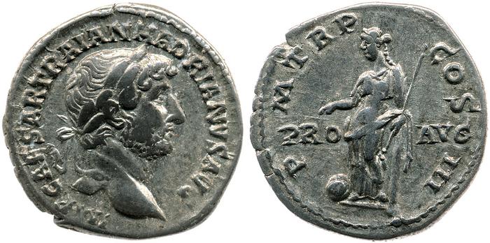 RIC II, Part 3 (second edition) Hadrian 556, реверс, bm