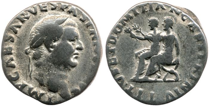 RIC II, Part 1 (second edition) Vespasian 6, реверс, bm
