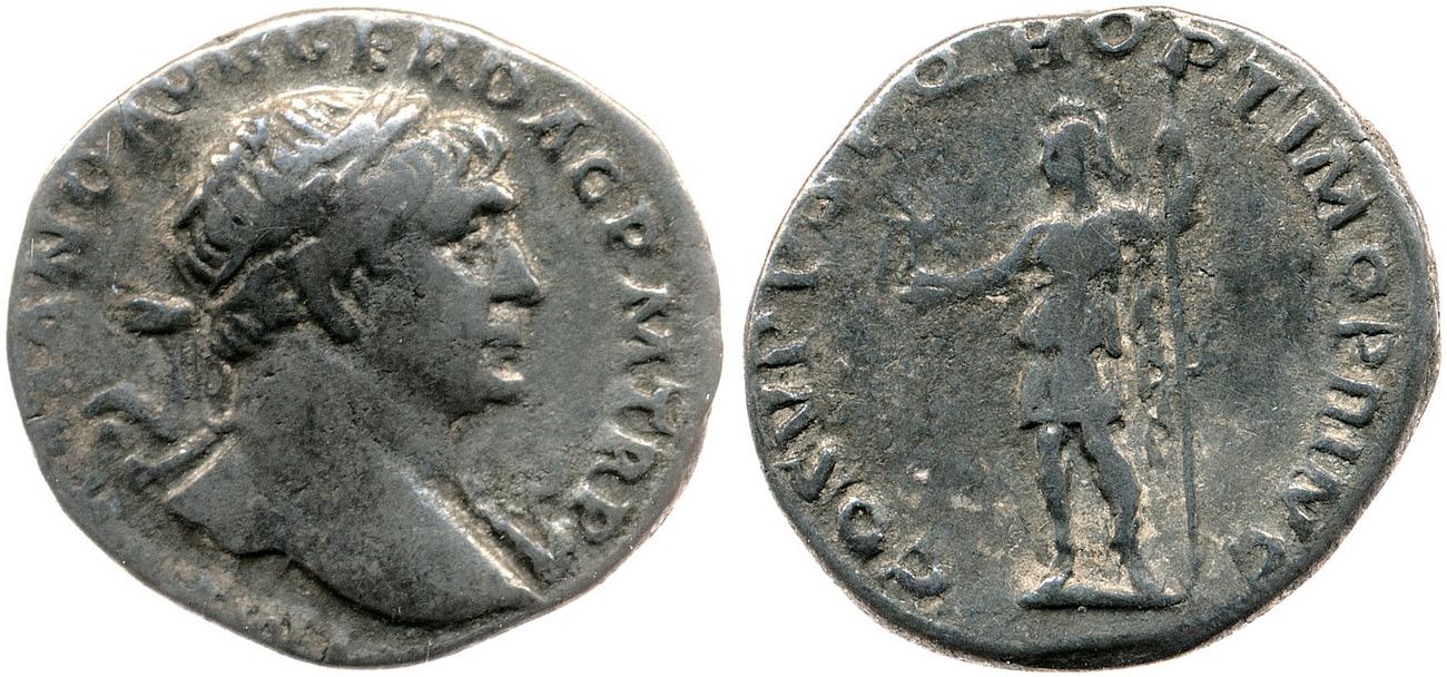 RIC II Trajan 115, аверс, bm