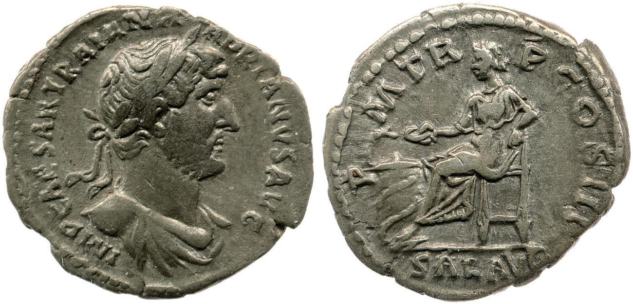 RIC II, Part 3 (second edition) Hadrian 378, аверс, bm