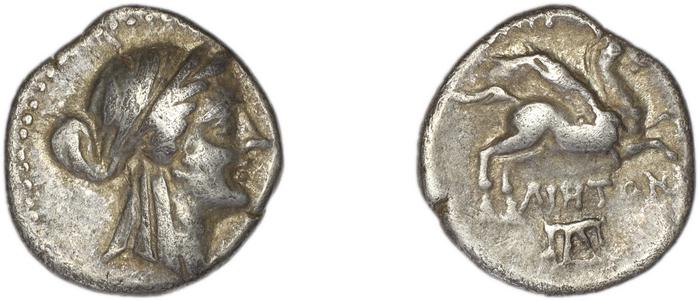 реверс Bargylia British Museum 1988.2.6.23