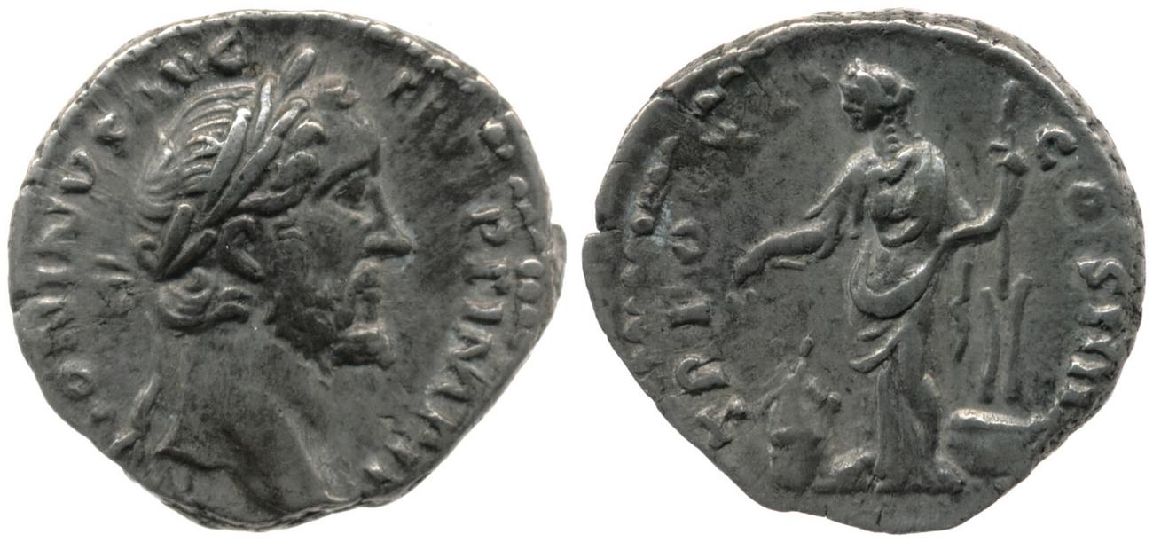 RIC III Antoninus Pius 274, аверс, bm