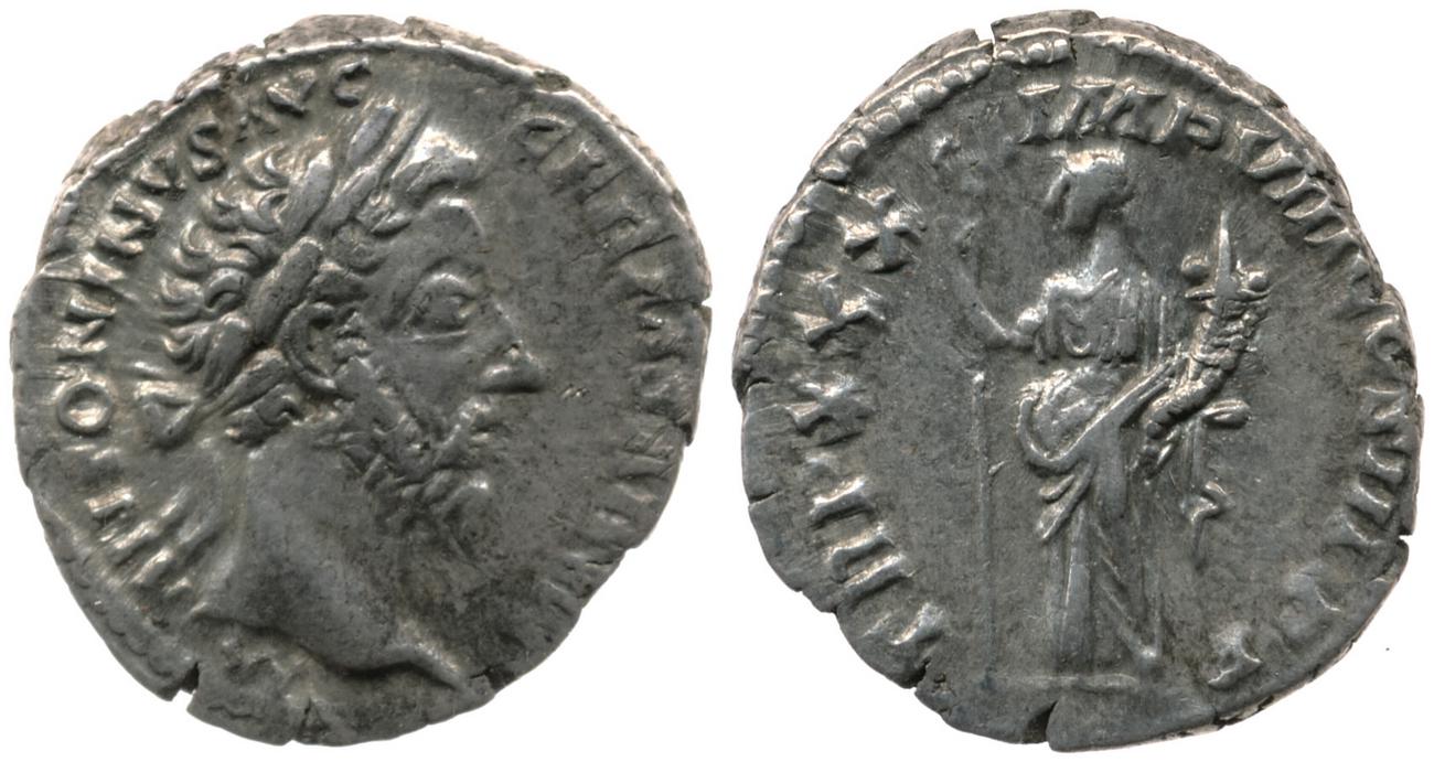 RIC III Marcus Aurelius 356, аверс, bm