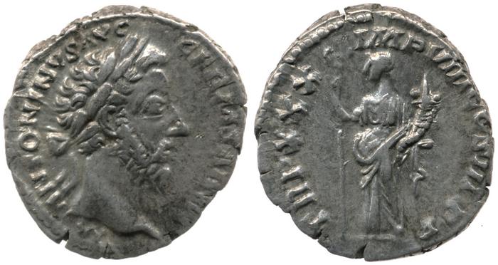 RIC III Marcus Aurelius 356, реверс, bm