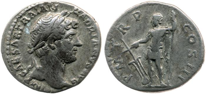 RIC II, Part 3 (second edition) Hadrian 567, реверс, bm