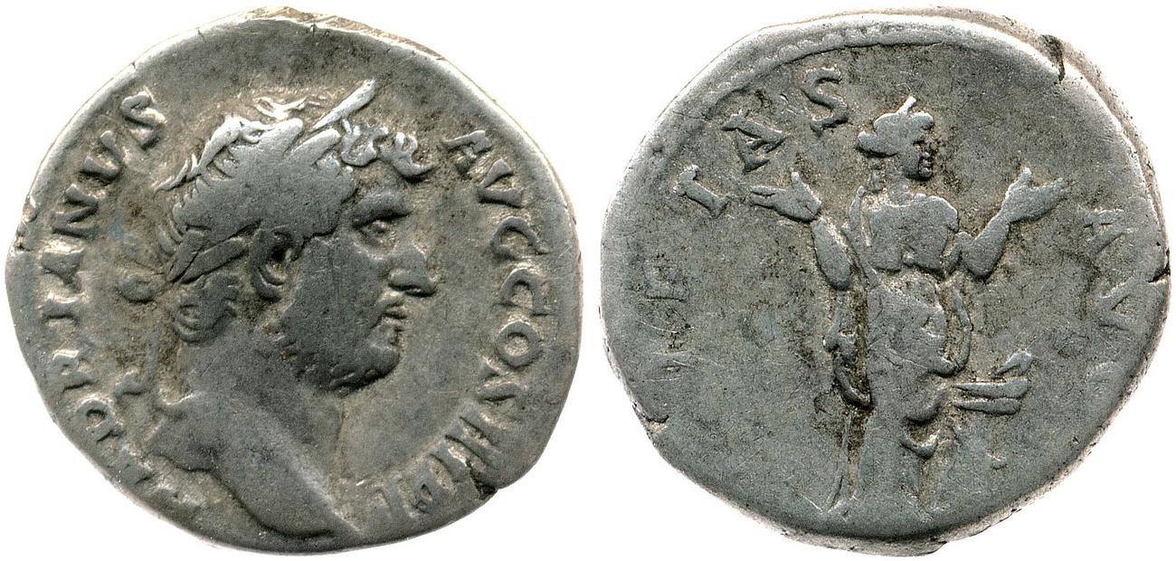 аверс RIC II, Part 3 (second edition) Hadrian 2028