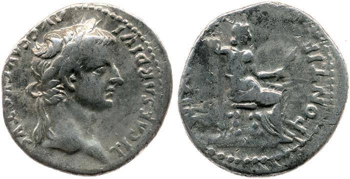 RIC I (second edition) Tiberius 28, реверс, bm