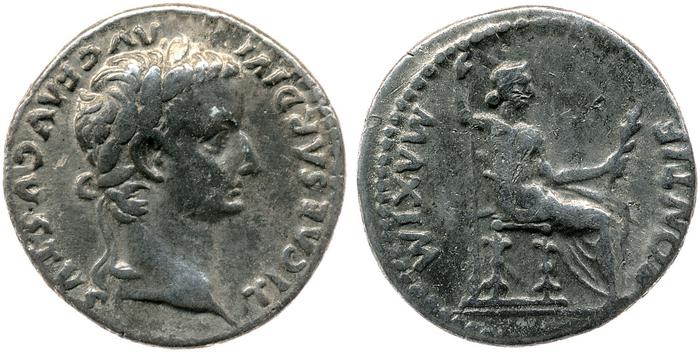 RIC I (second edition) Tiberius 28, реверс, bm