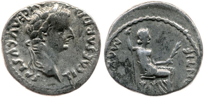 RIC I (second edition) Tiberius 28, реверс, bm